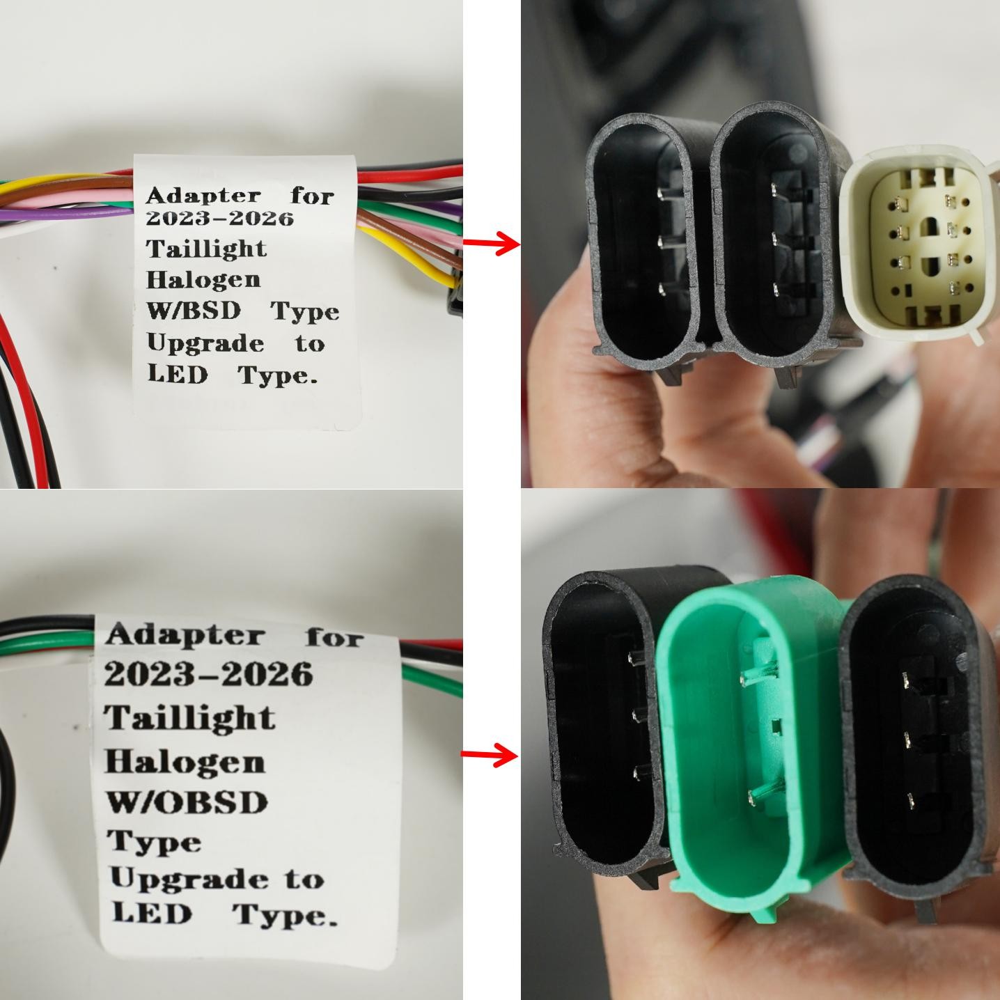 For 2023-2026 Ford F-250 Super Duty Halogen Upgrade LED Tail Light W/ BSD Pair