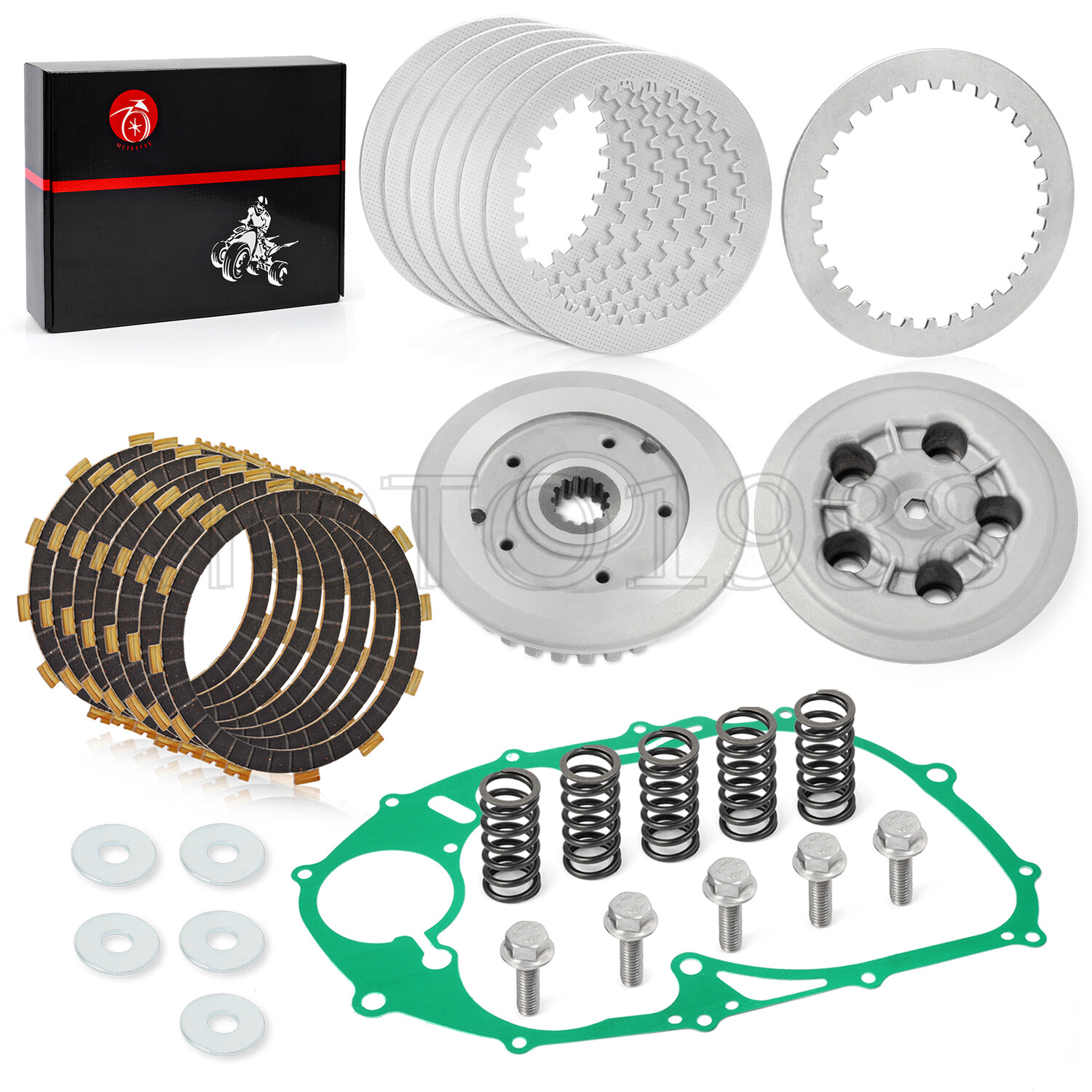 Clutch Plate Kit Heavy Duty Springs & Gasket for Yamaha V Star 650 XVS650 98-11