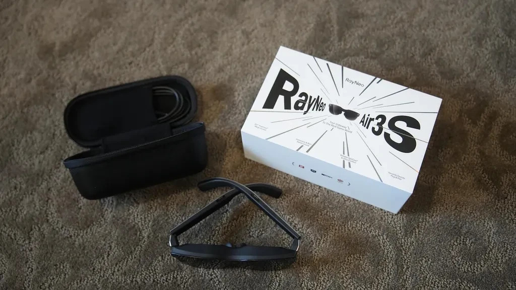 RayNeo - Air 3s AR/XR Smart Glasses with 201" Micro OLED - Dark Gray