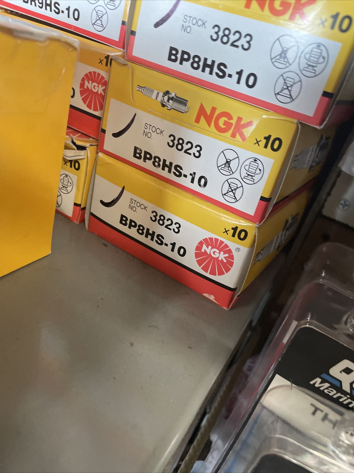 NGK pack of 10  #BP8HS-10 Spark Plug 3823. NEW