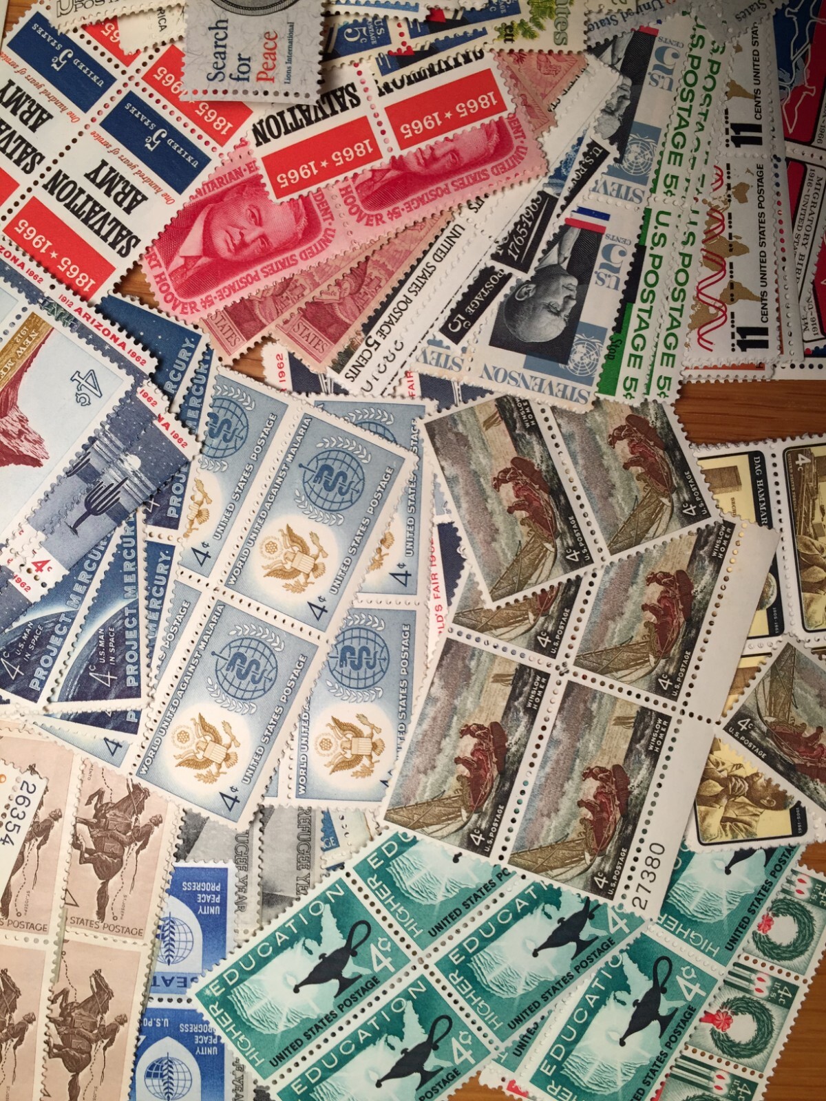 USA,VINTAGE,MID-CENTURY,MINT,UNUSED,LOT OF 40+ ALL DIFFERENT STAMPS, COLLECTION