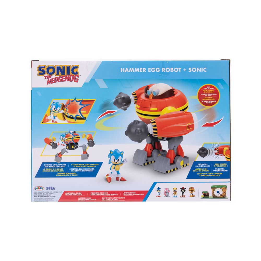 Sonic the Hedgehog 2.5" Hammer Egg Robot Battleset with Figure