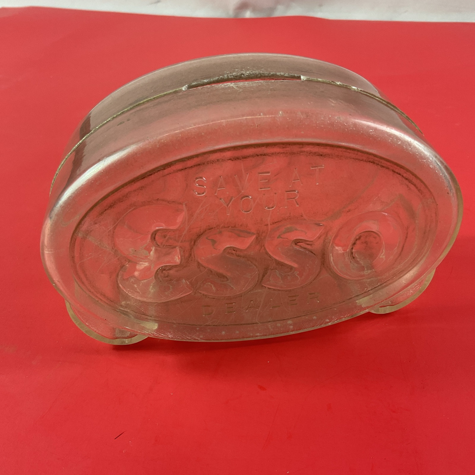 Vintage Esso Save At Your Dealer Promotional Plastic Bank