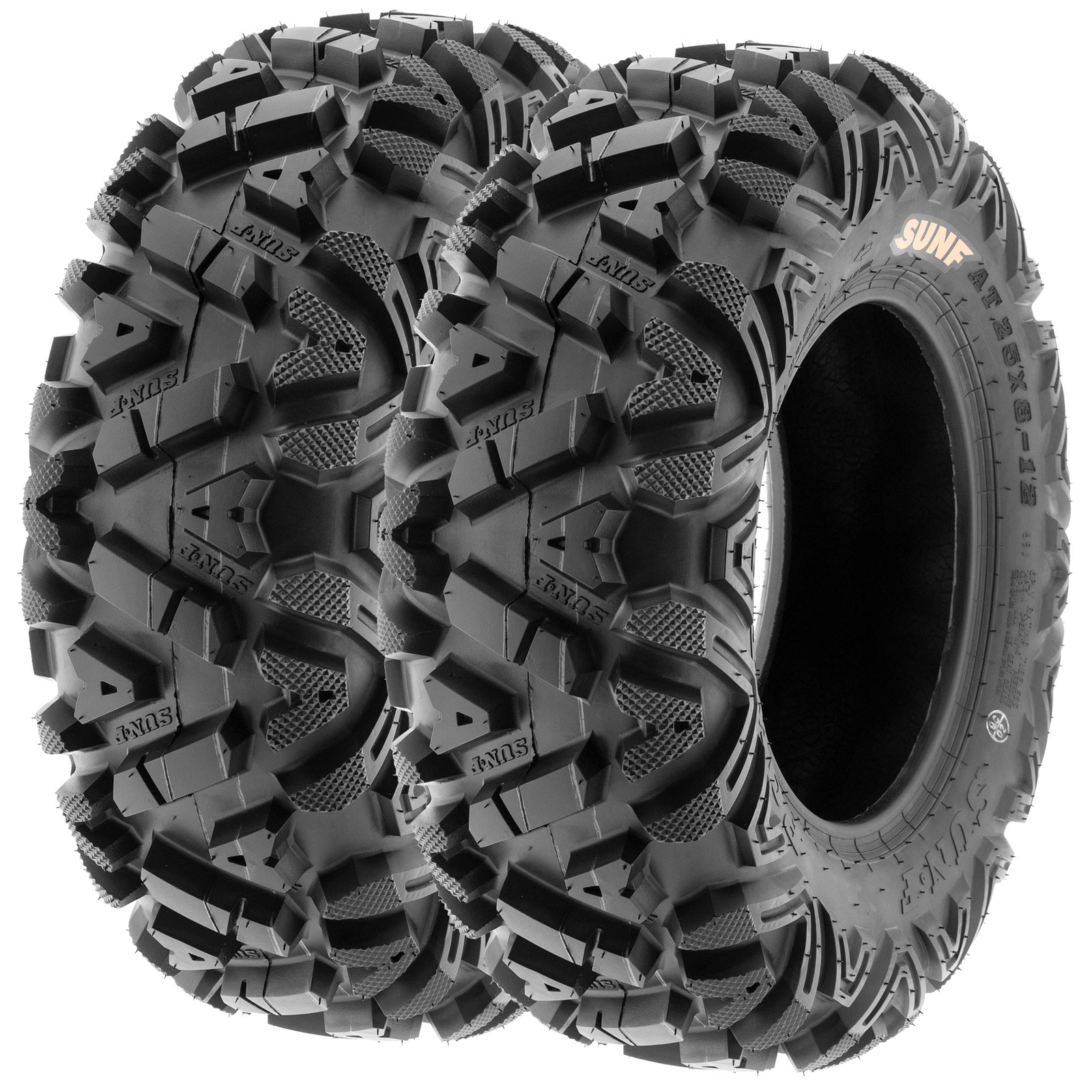 SunF 27x9-14 & 27x11-14 Replacement ATV UTV SxS 6 Ply Tires A033 |Set of 4