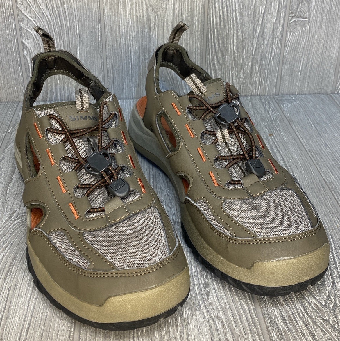 Simms Fishing Performance Men’s RipRap Wading Sandals Anvil Slip On Size 10