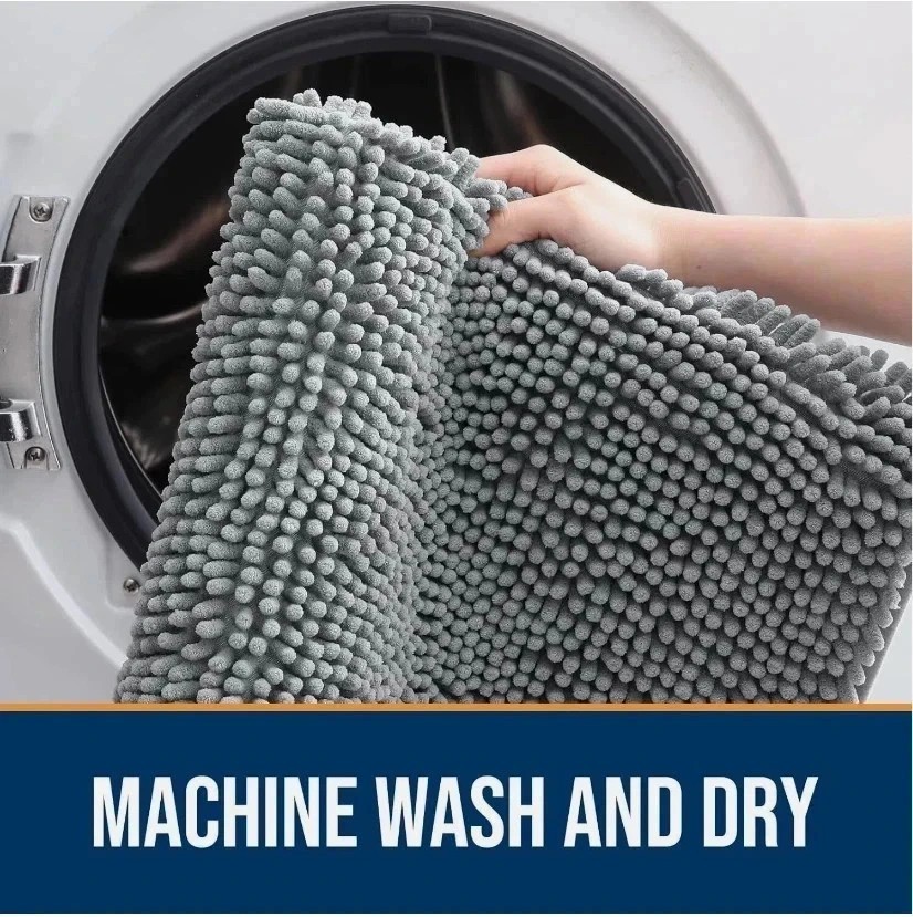 Dog Door Mat for Muddy Paws 30X50 Absorbs Moisture and Dirt Absorbent Non-Slip