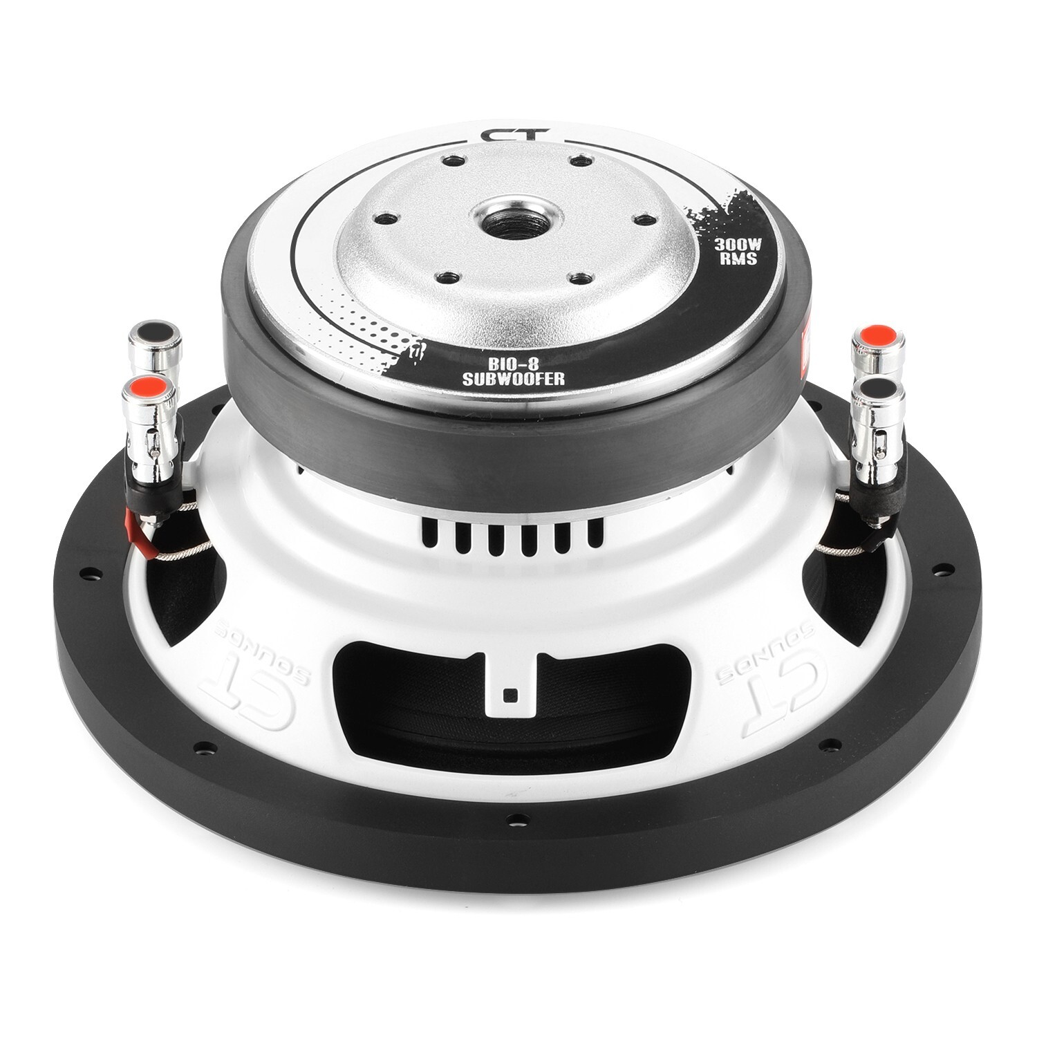 CT Sounds Bio 8” 600-Watt Dual 4-Ohm Car Subwoofer