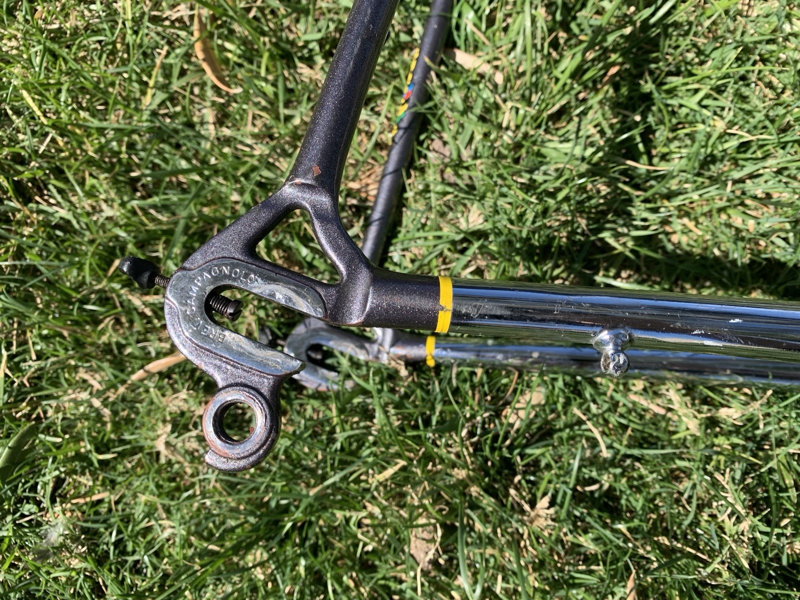 62cm x 60cm 1991 Guerciotti Steel Road Bike Frame Columbus TSX Clears 30mm Tire!