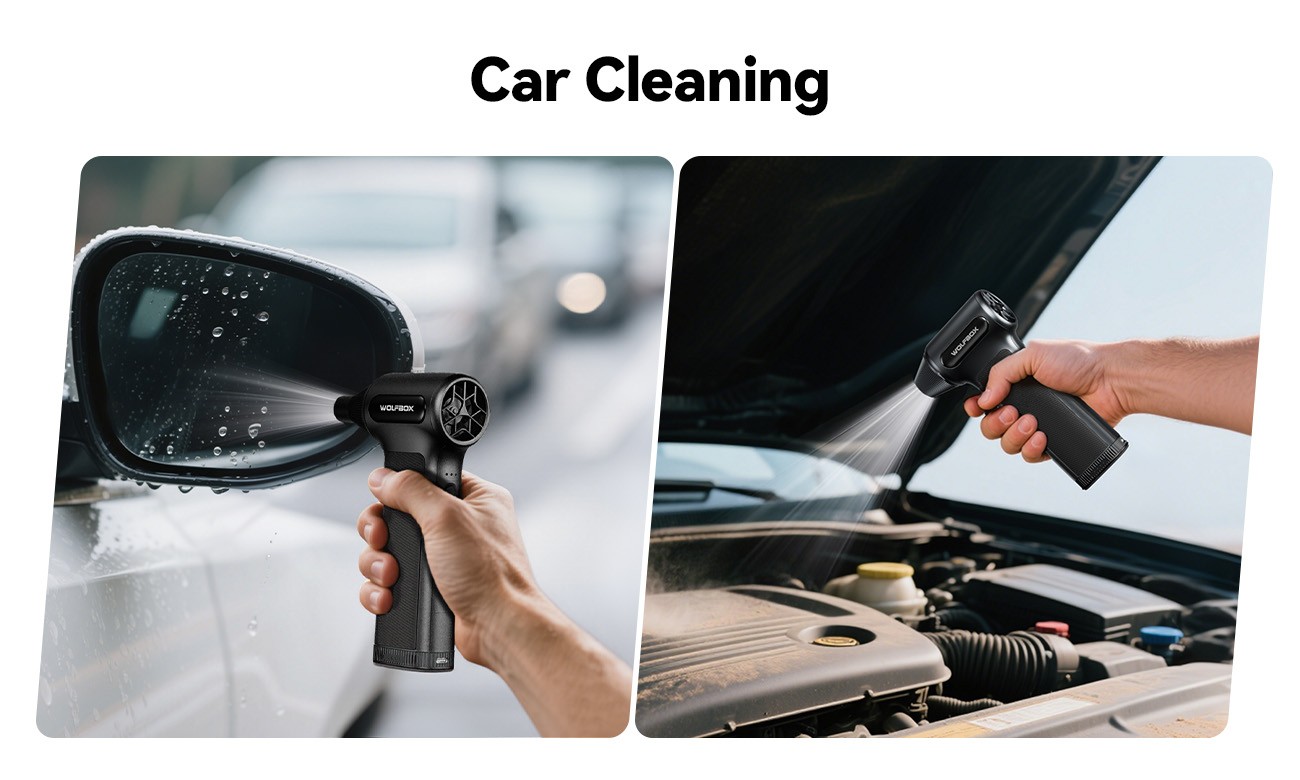WOLFBOX DF200 Electric Compressed Air Duster with Air Blower Cleaner For PC, Car