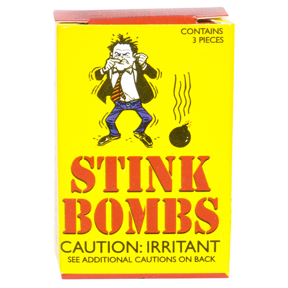 1 CASE OF 36 STINK BOMBS + 3 FART BOMB BAGS ~ COMBO SET