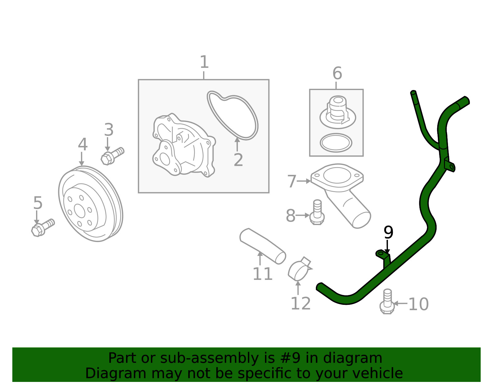 Genuine Subaru By-Pass Pipe 14050AA992