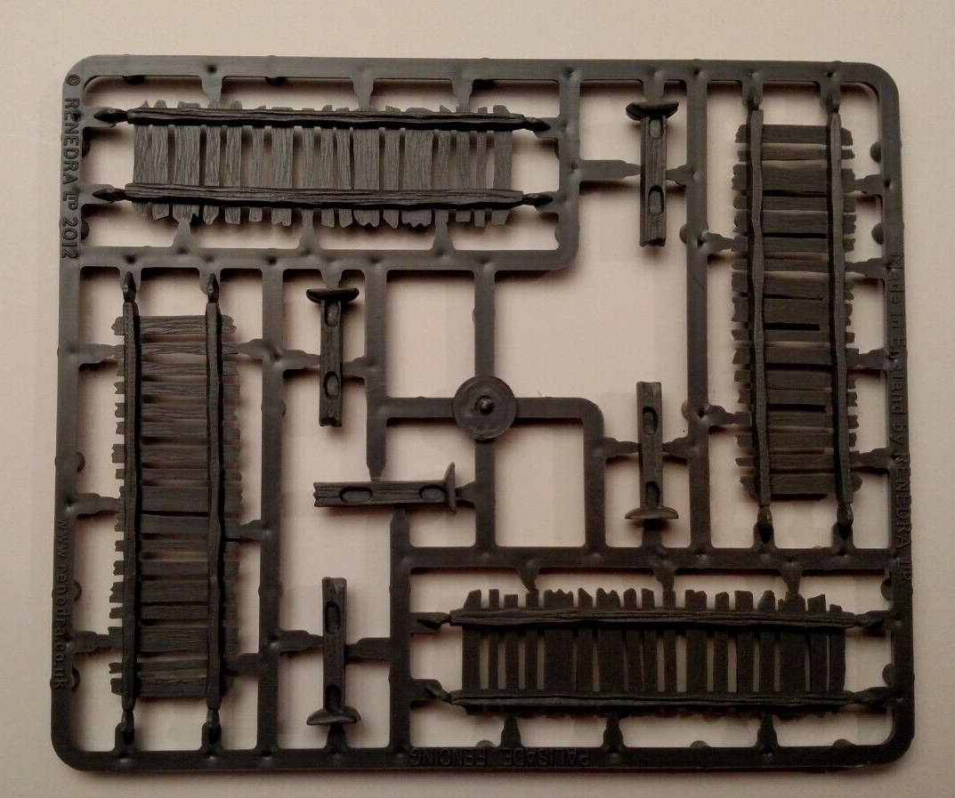Renedra Plastic Palisade Fencing for 28mm Wargames Terrain