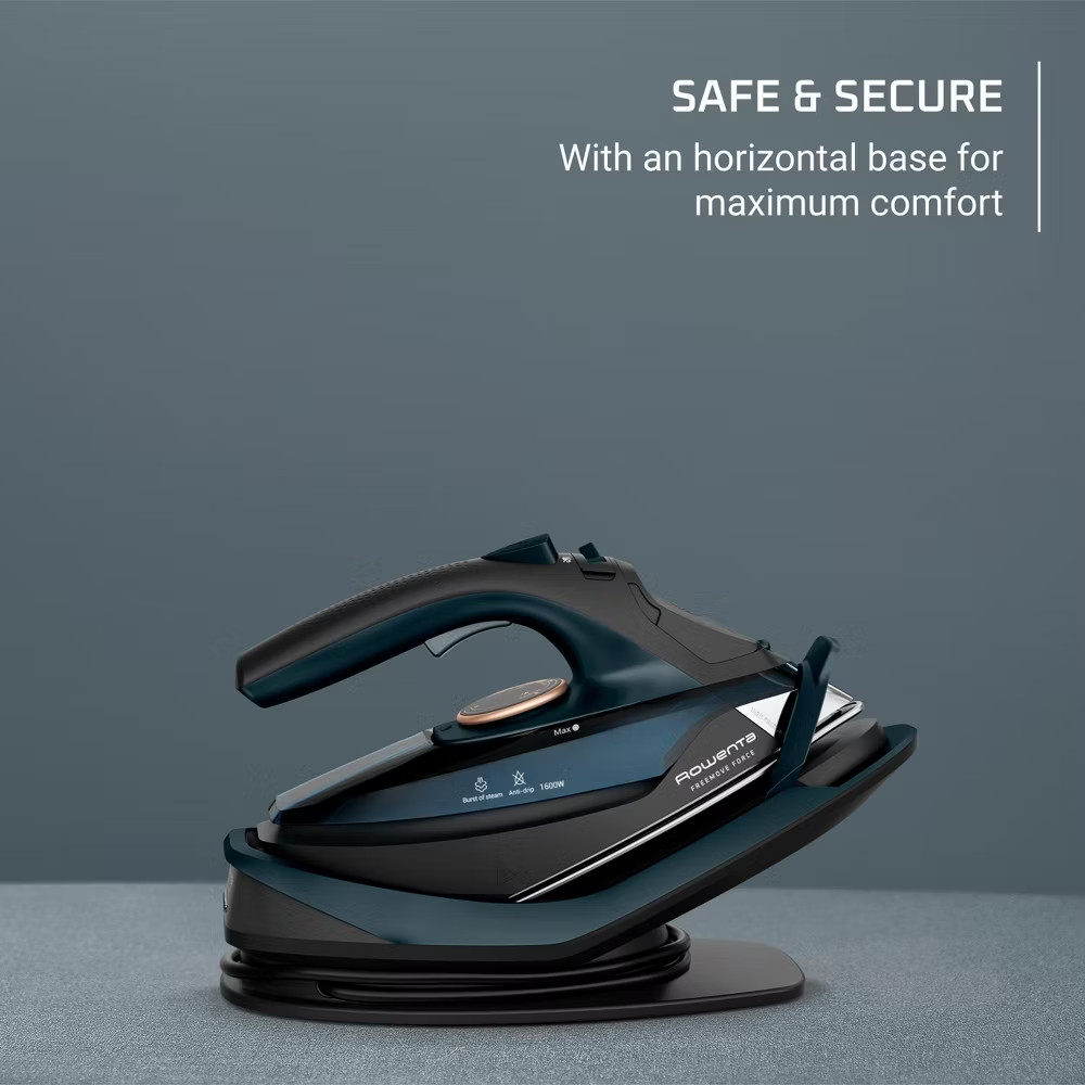 Rowenta Freemove Force 1600W Cordless Steam Iron with Stainless Steel