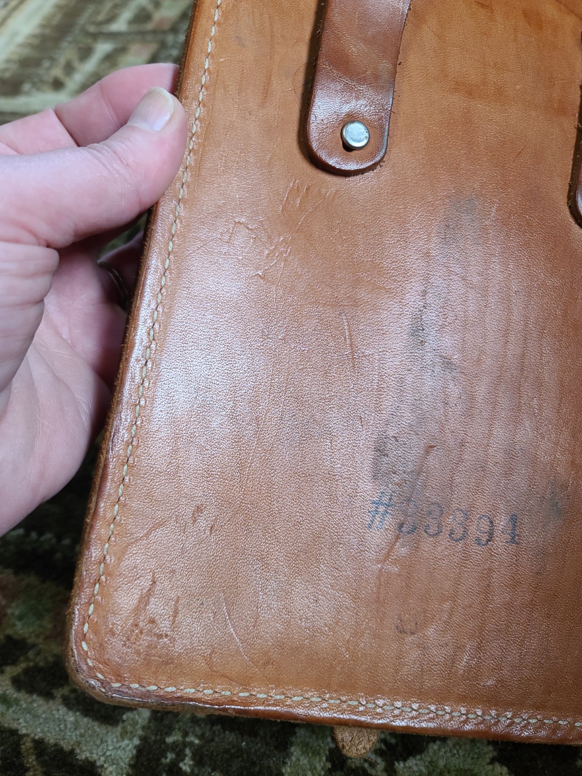 VTG Forestry Suppliers Inc Geologist Surveyor Tool Pouch Leather Belt Bag #33394