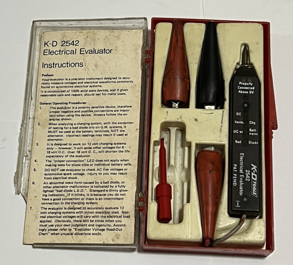 KD Tools 2542 Electrical Evaluator Automotive Charging Continuity Diode Tester