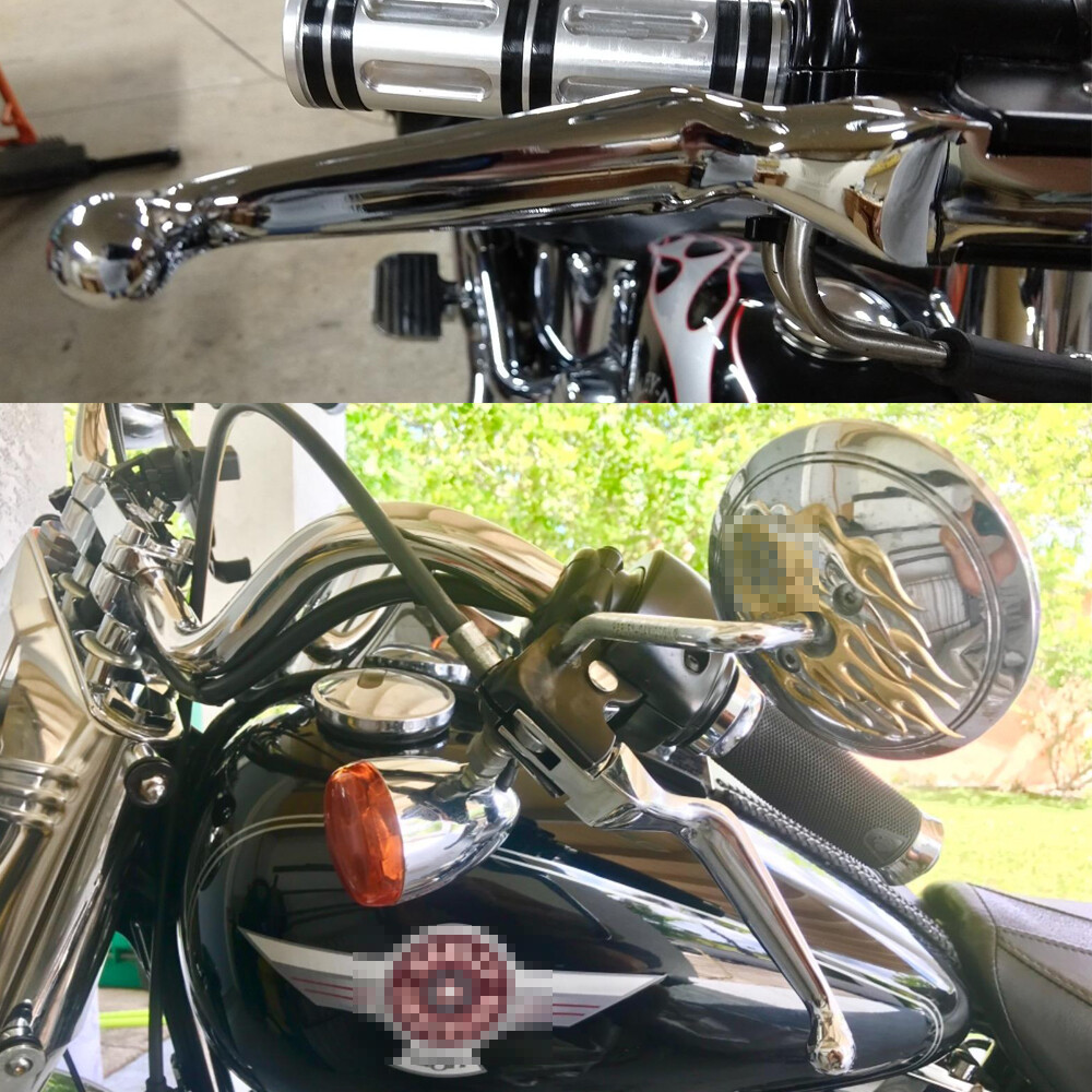 NEW Chrome Clutch Brake Lever Hand Levers Handbrake For Harley Road King Softail