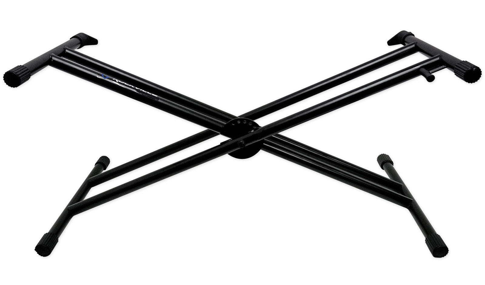 Rockville RKS30X Double X Braced DJ Controller Stand+Push Button Lock Mechanism