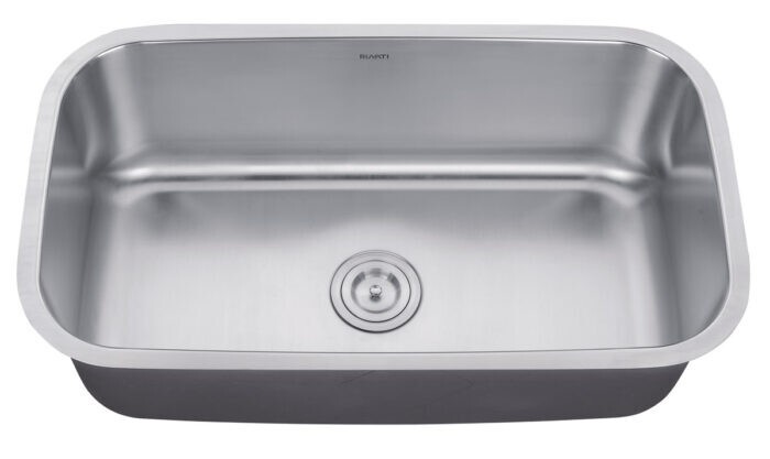 Ruvati 32-inch Undermount 16 Gauge Single Bowl Kitchen Sink- RVM4200