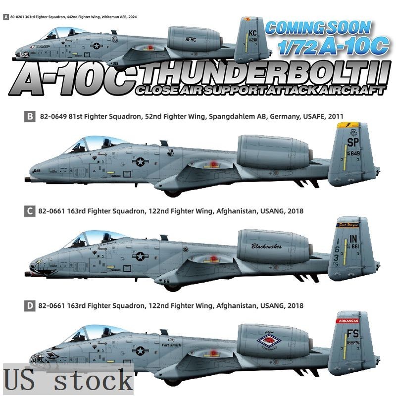 Great Wall Hobby L7215 1/72 A-10C Thunderbolt II Attack Aircraft (US stock)