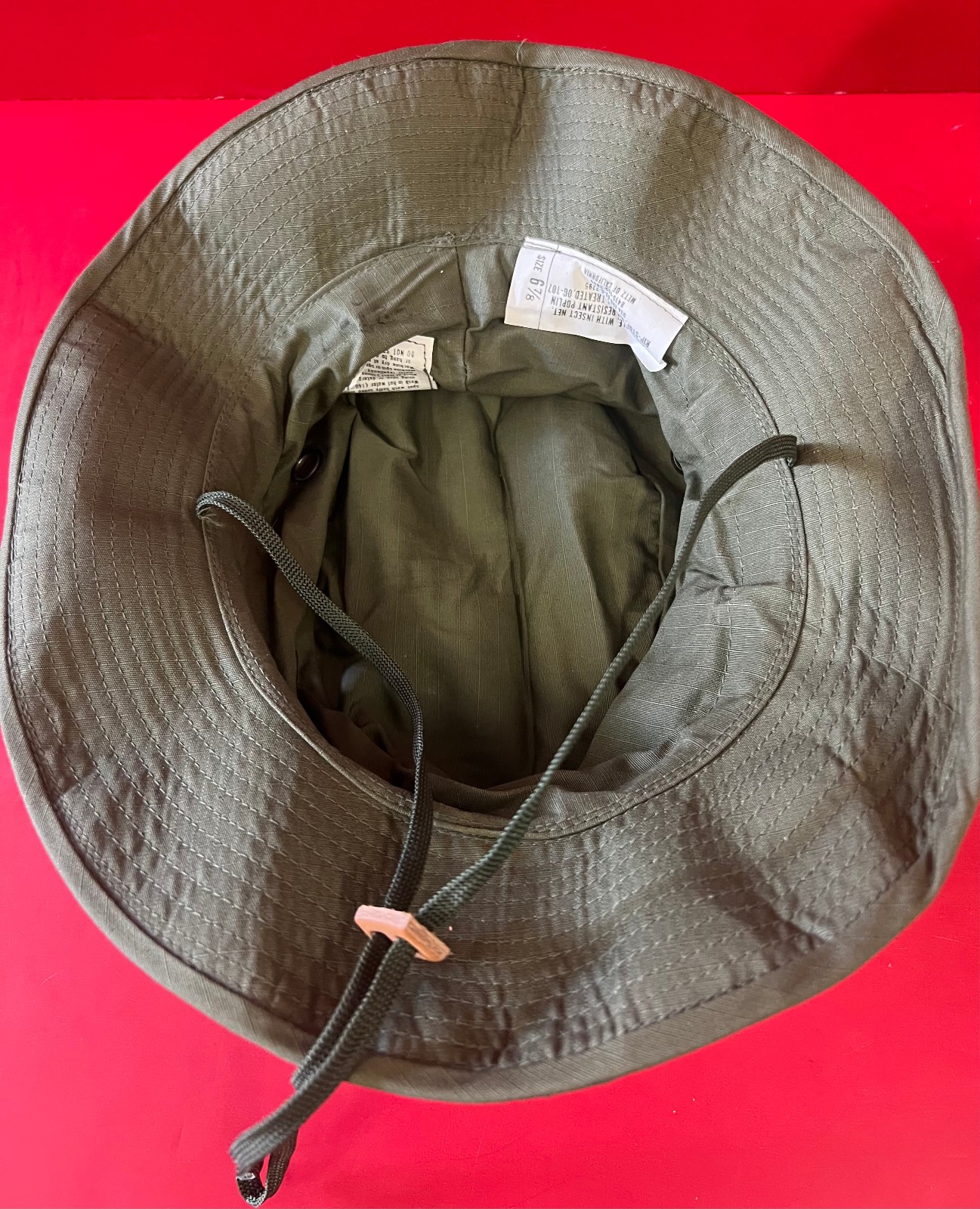1969 US ARMY VIETNAM BOONIE HAT W/INSECT NET MINT CONDITION