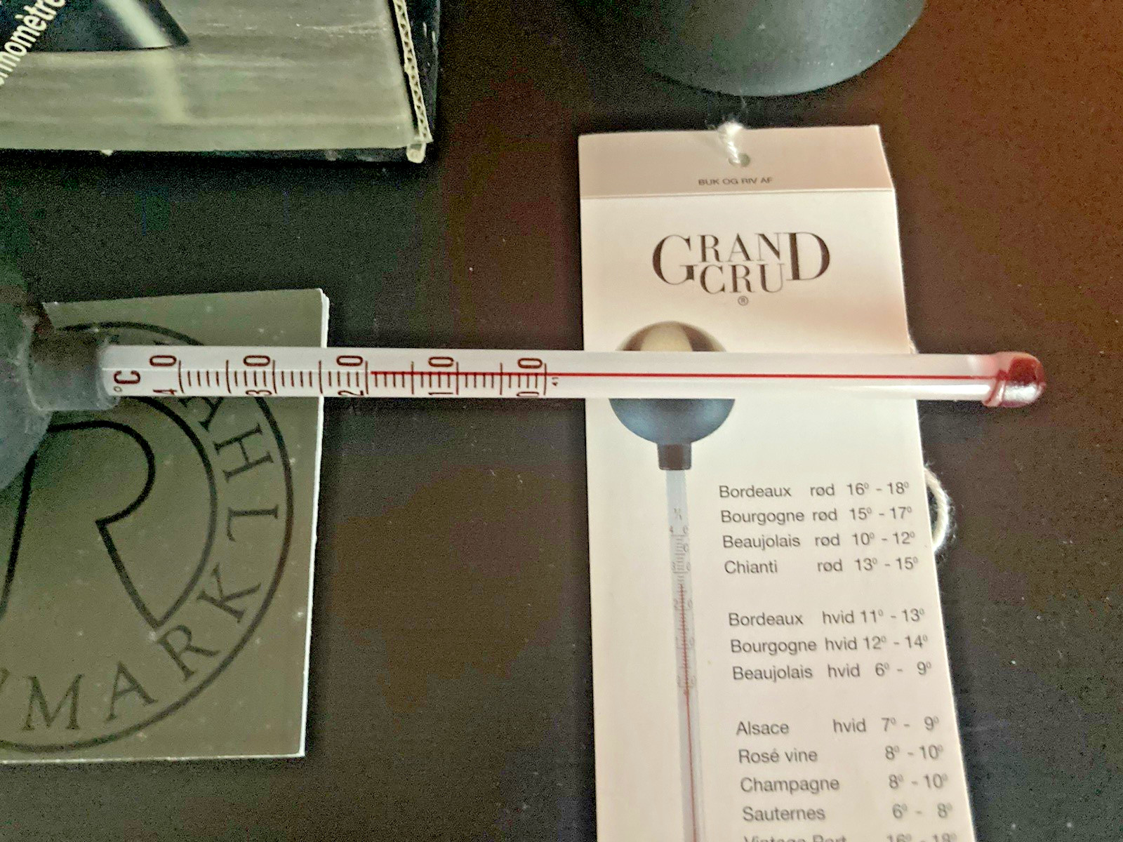 Rosendahl Grand Cru Denmark Wine Thermometer Modernist, Erik Bagger