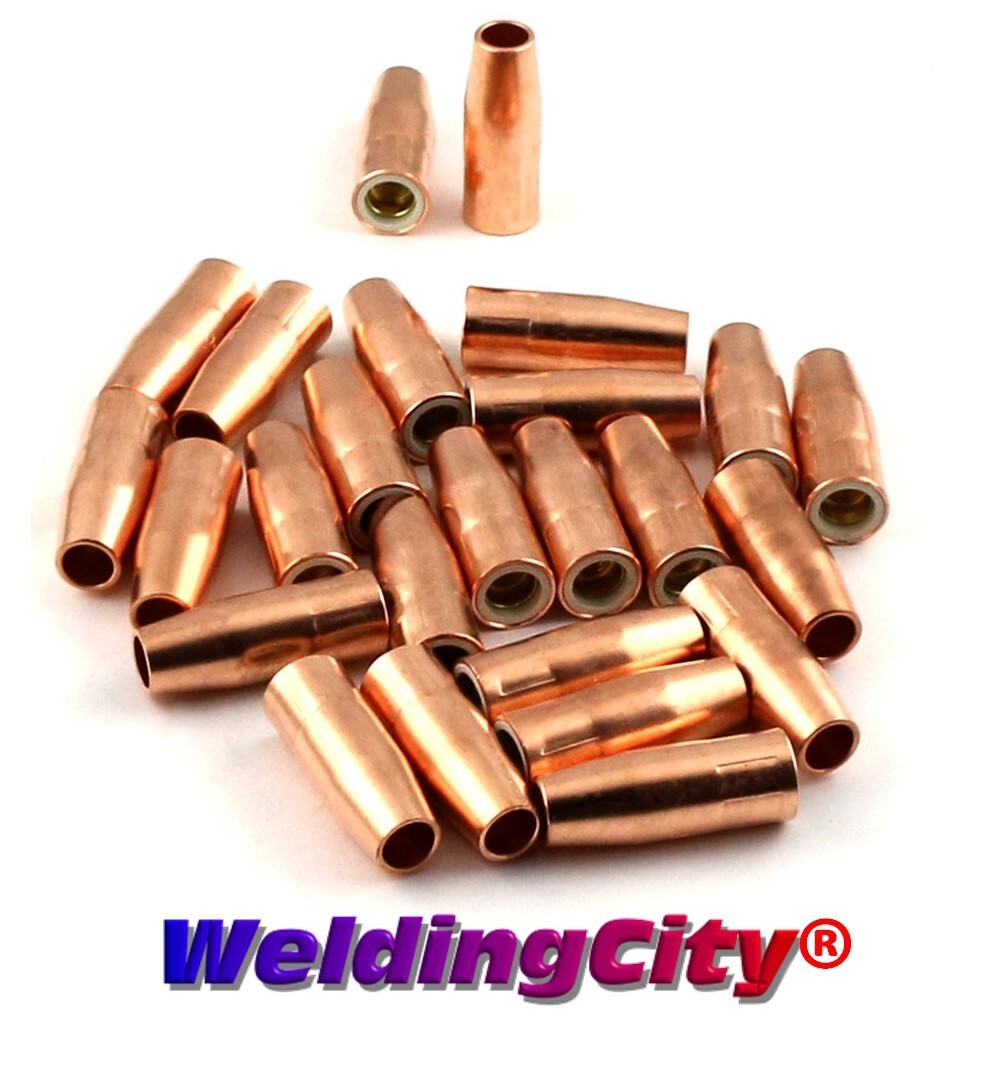 WeldingCity® 25-pk Gas Nozzle 21-50 (1/2") for Lincoln Tweco MIG Welding Gun