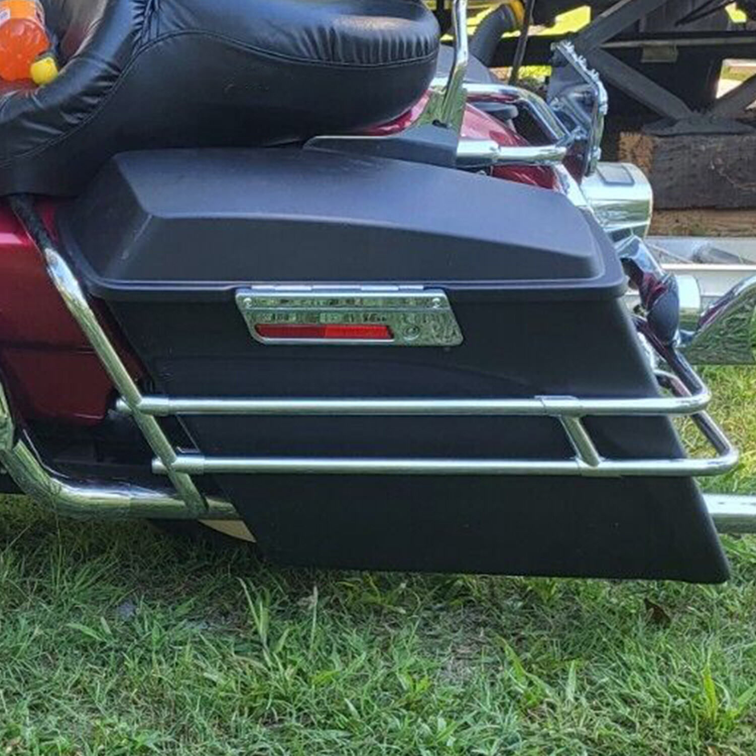 Saddle Bag Guard Rail Bracket For 97-08 Harley Davidson Road King Electra Glide