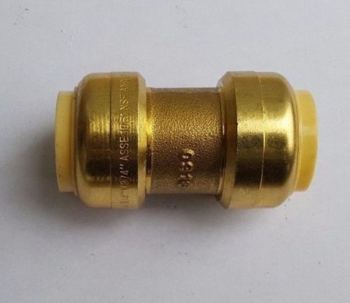 12 Pcs 3/4" x 3/4" Push Fit Coupling, Lead Free Brass