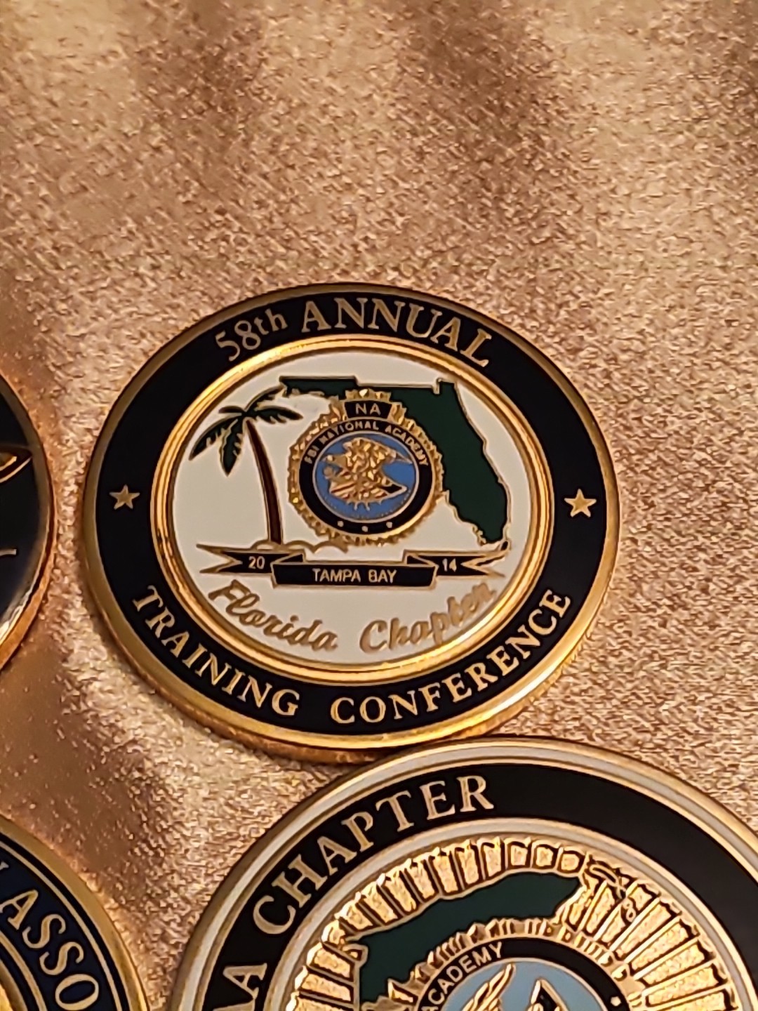 FBI National Academy Association Coins 4pc