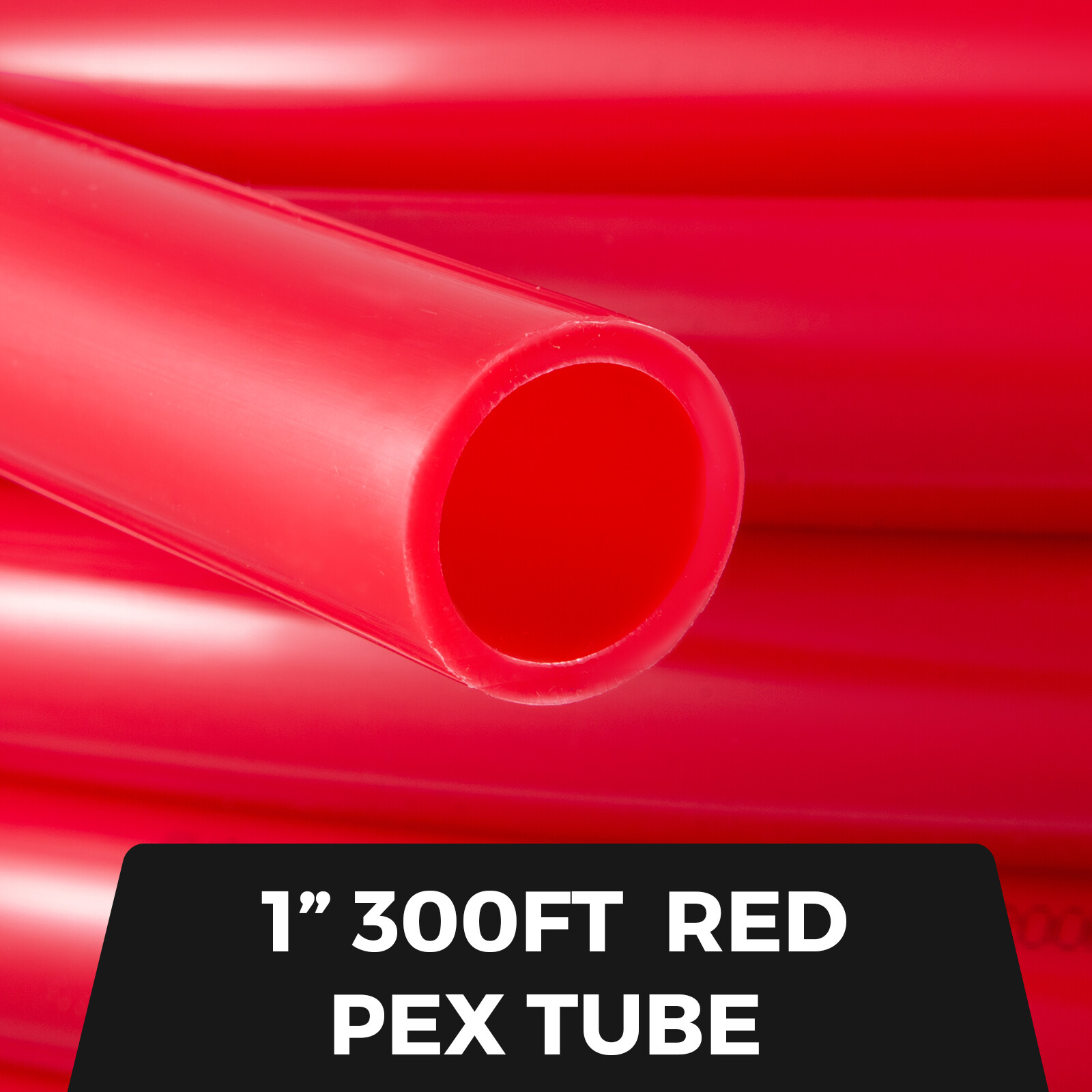 VEVOR 1" x 300ft PEX Tubing for Htg/Plbg/Potable Water Red