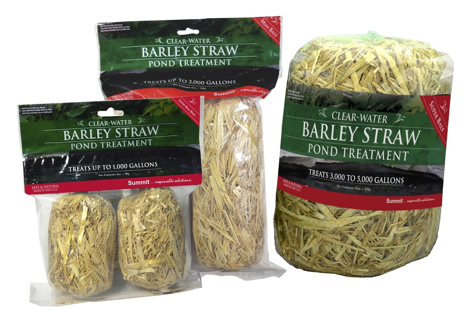 Summit 130 Clear-water Barley Straw Bales 2-Pack
