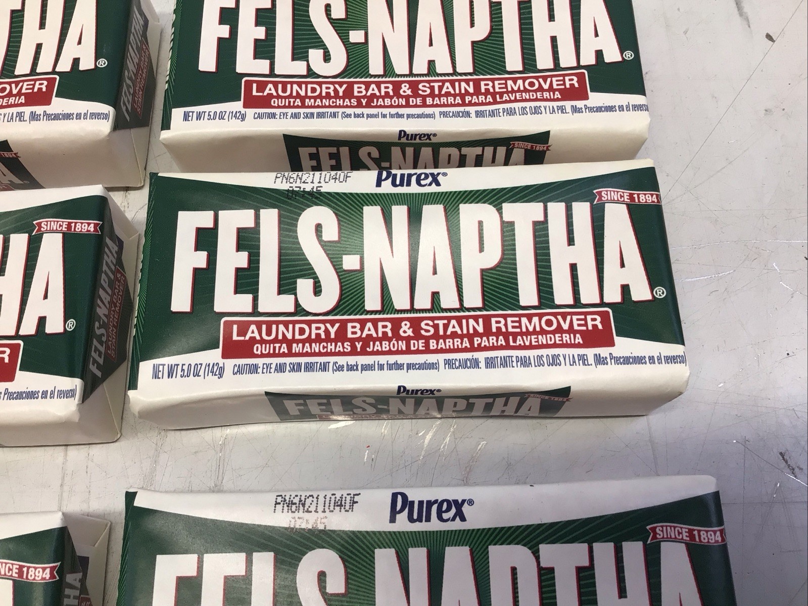 Fels-Naptha Laundry Bar Stain Remover 5 Oz Pack of 6 NO ZOUT