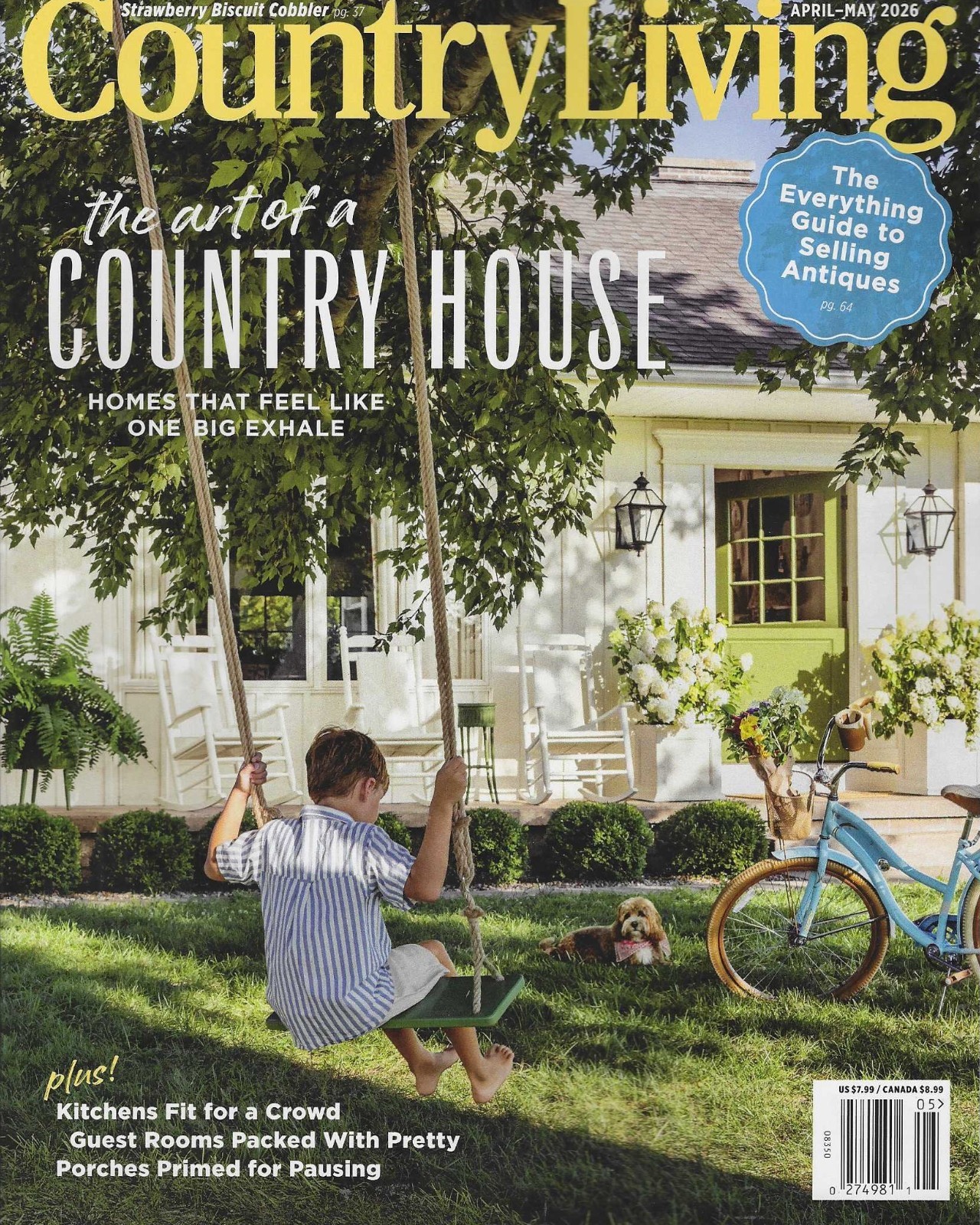 Country Living Magazine April / May 2026 Art of a Country House.