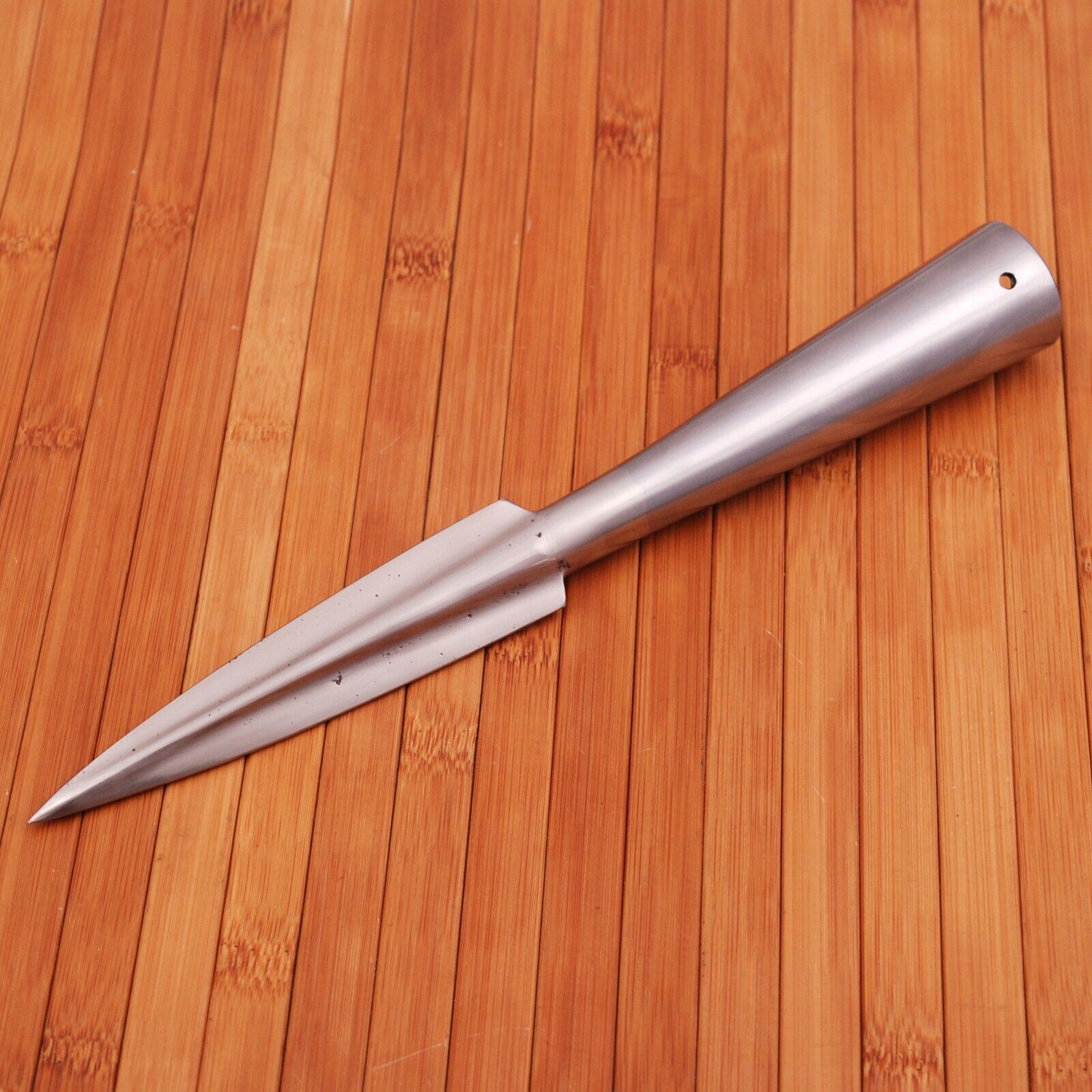 Medieval Functional Hengist Carbon Steel Arrow Point Spear Head 10.5 "