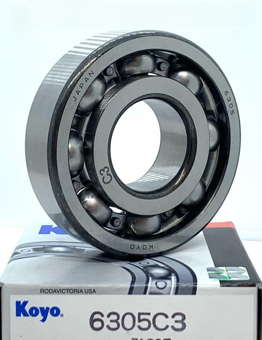 KOYO 6305 C3 deep OPEN NO SEALS JAPAN ball bearing 6305 C3 93306-305XB
