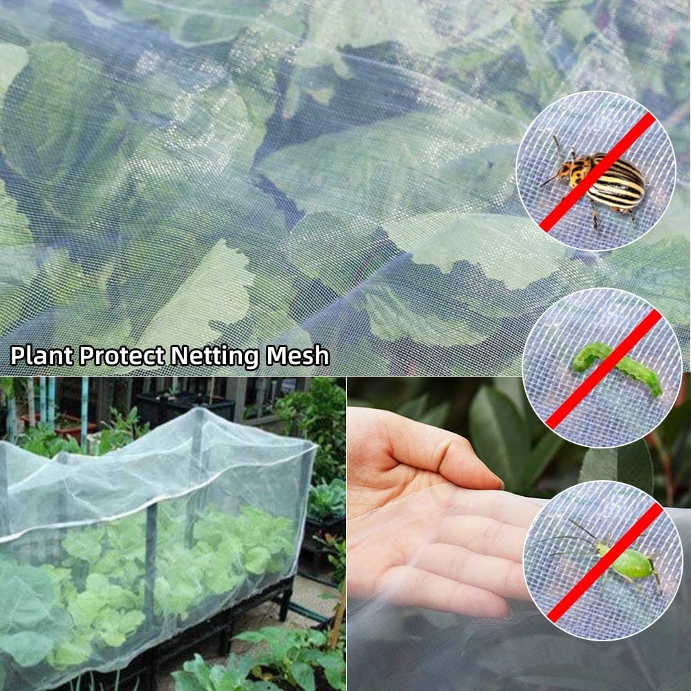 10 x20 FT Mosquito Garden Bug Insect Netting Barrier Bird Net Plant Protect Mesh