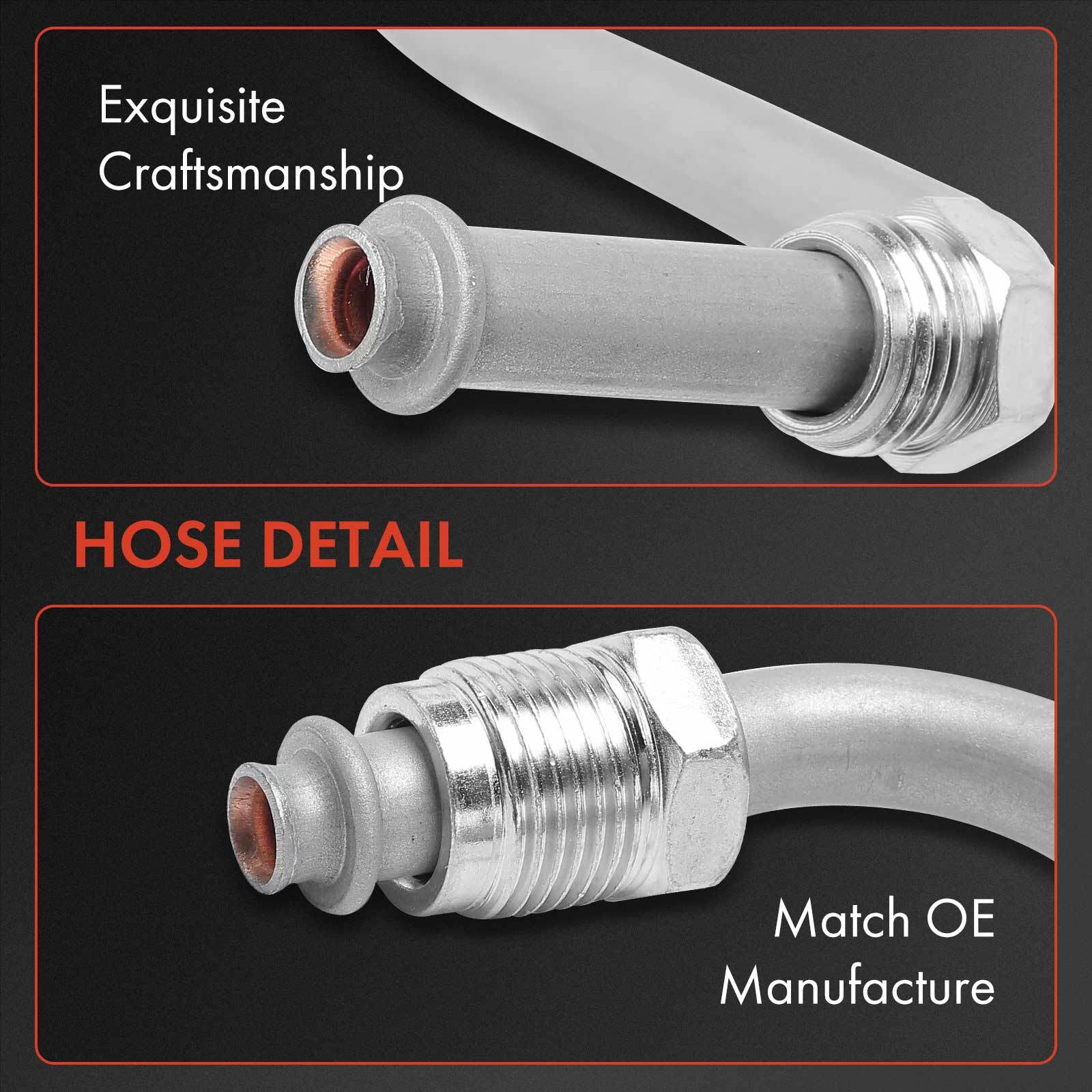 2x Power Steering Return + Pressure Line Hose Assy for Chevy Silverado 3500 GMC