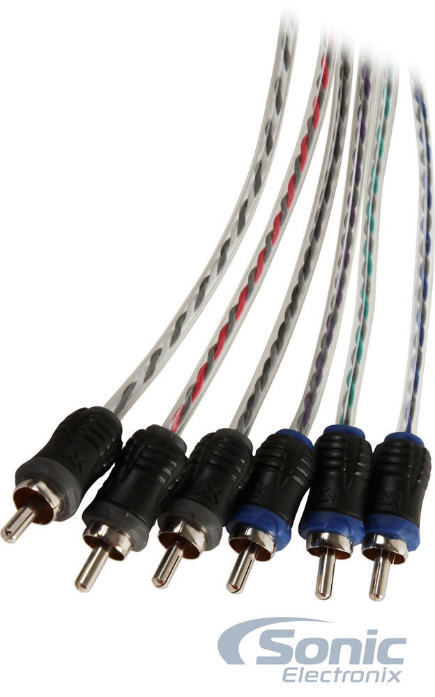 NEW! NVX XIV65 V-Series 5m (16.40 ft) 6-Channel RCA Audio Interconnect Cable