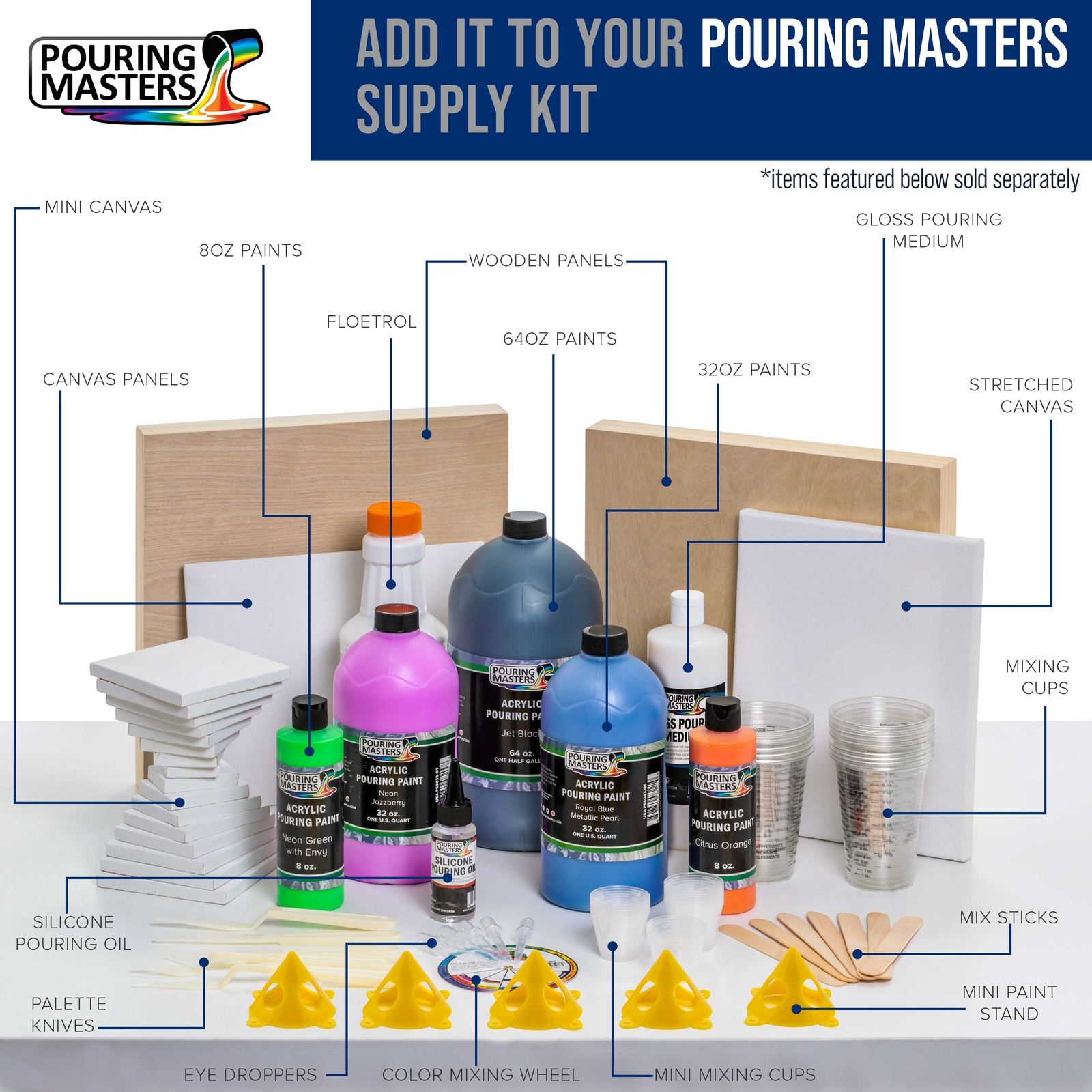 Pouring Masters Acrylic Pearlescent Mixing Effects Medium - 32-Ounce
