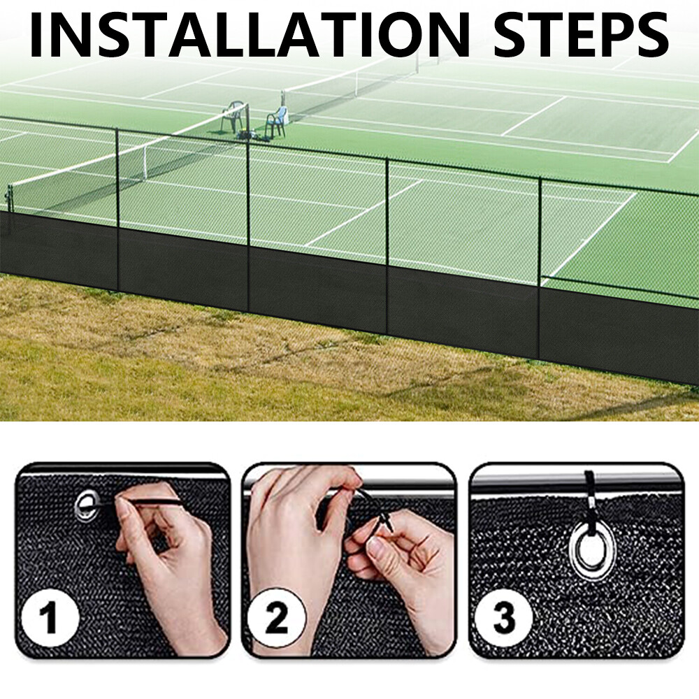 200GSM Fence Privacy Screen Cover Mesh 4' 5' 6' 8' x 50' Black Green Beige Brown