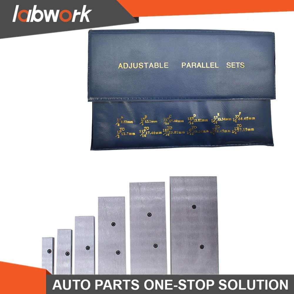 Labwork 6Pcs High Precision Adjustable Parallel Set 3/8" - 2-1/4"