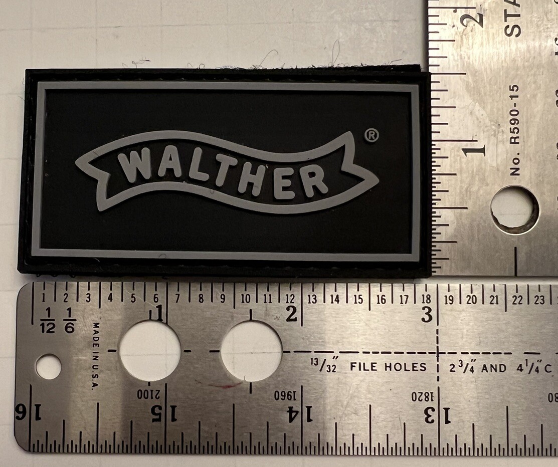 Walther Patch PVC Weapon Tactical Patch Black