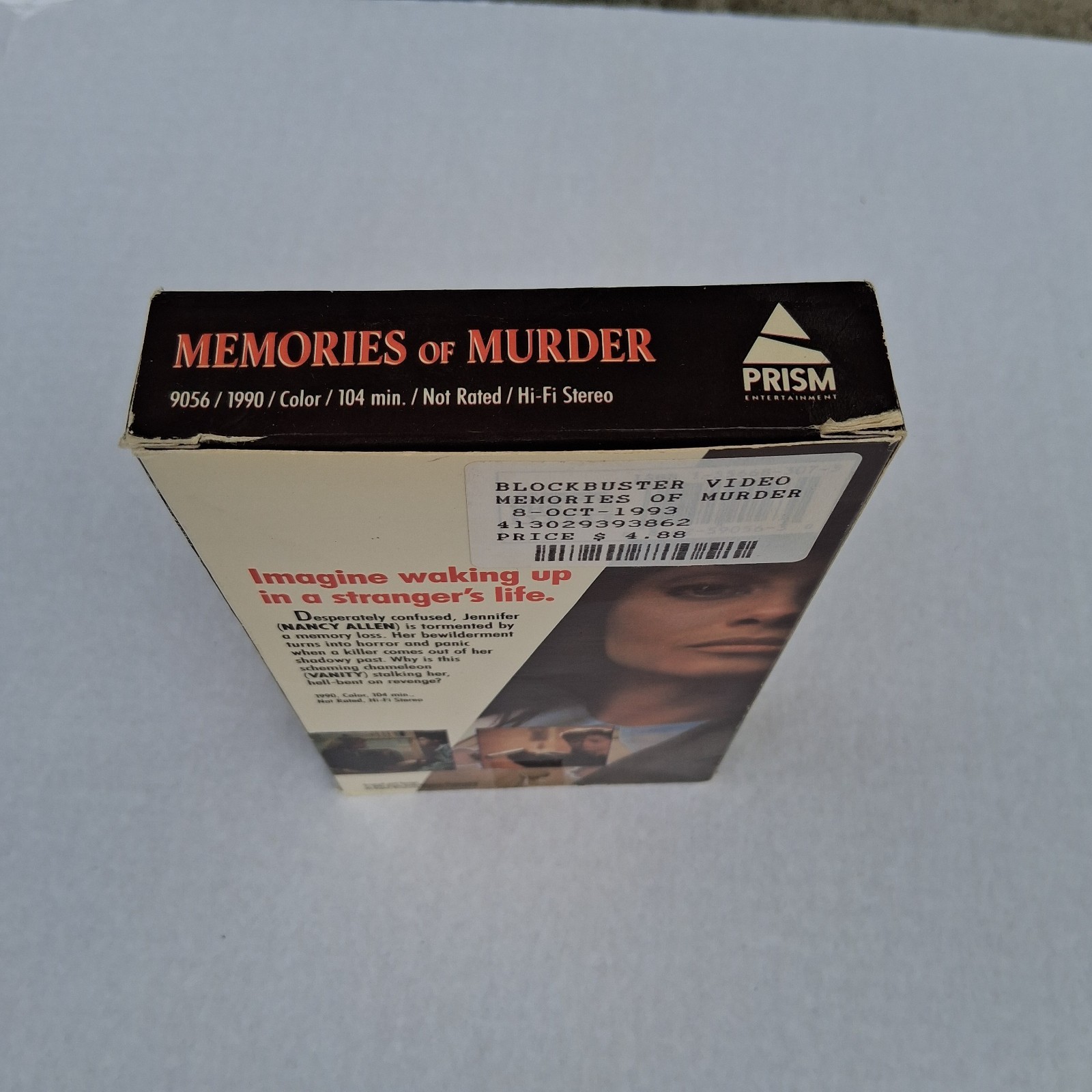 Memories of Murder VHS Lifetime Movie 1990 Vanity Prism Video Nancy Allen Vanity
