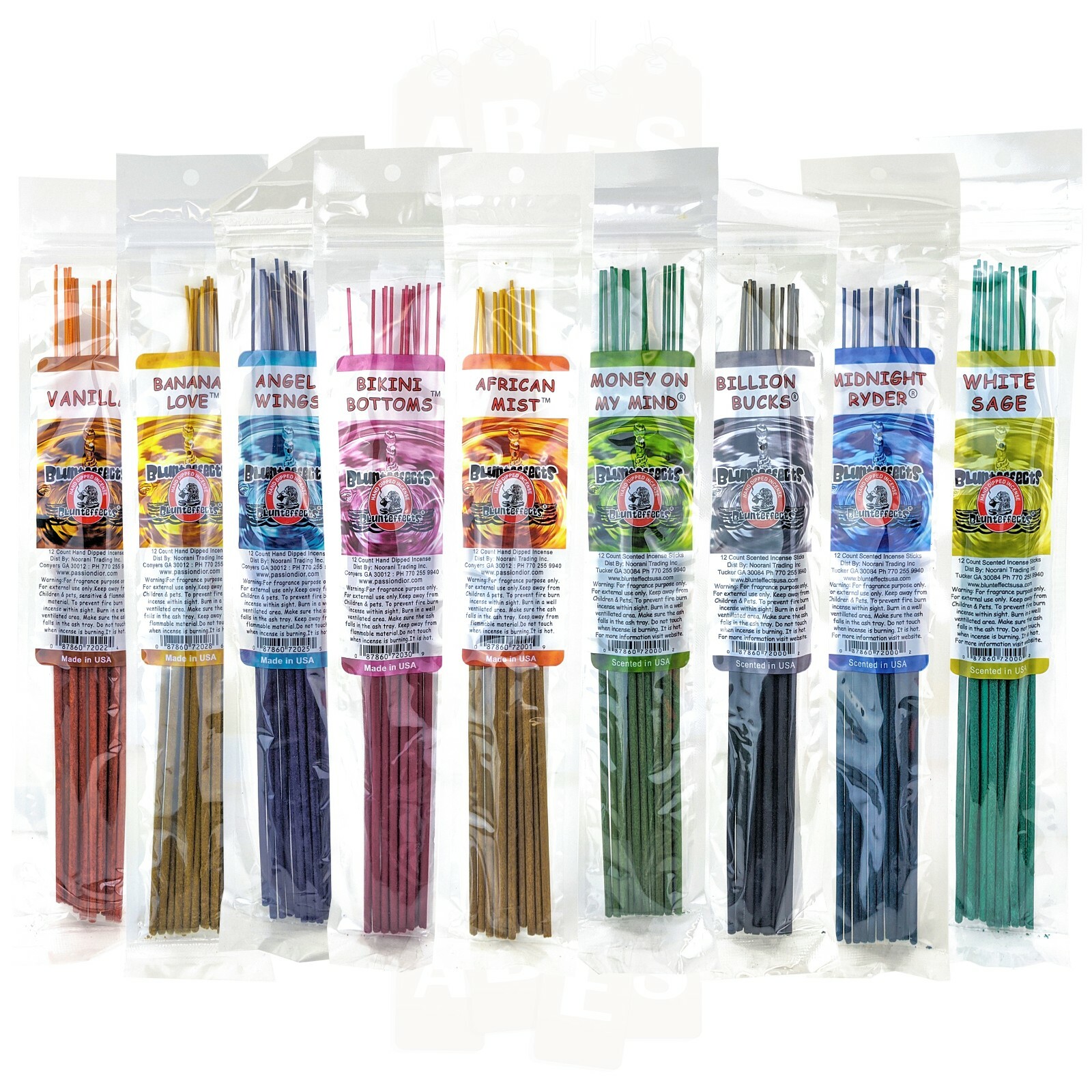 BluntEffects Incense Sticks Air Freshener, 11", Buy 3 Get 6 Free, YOU CHOOSE