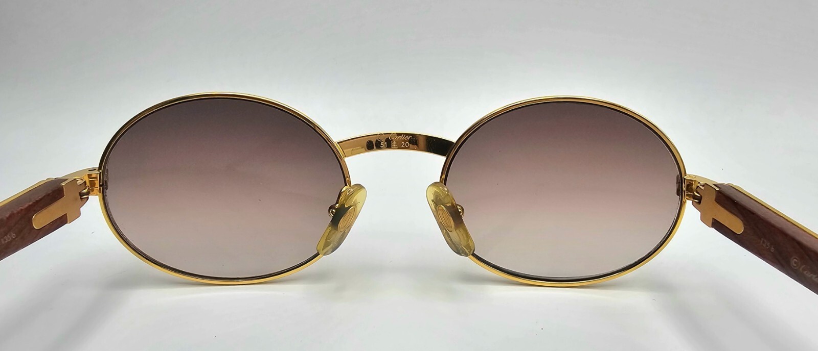 NEW! Cartier Glasses Nose Pads Replacement - Big Size Gold/Silver - 1 Pair