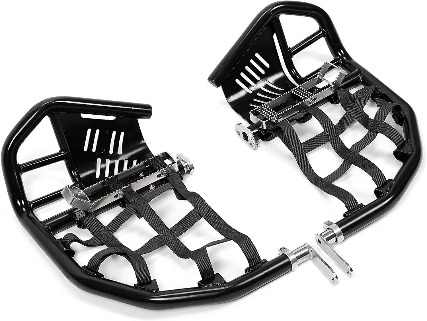 For Honda Sportrax 400 TRX 400EX 400X Nerf Bars Pro Peg Black Bars Black Nets