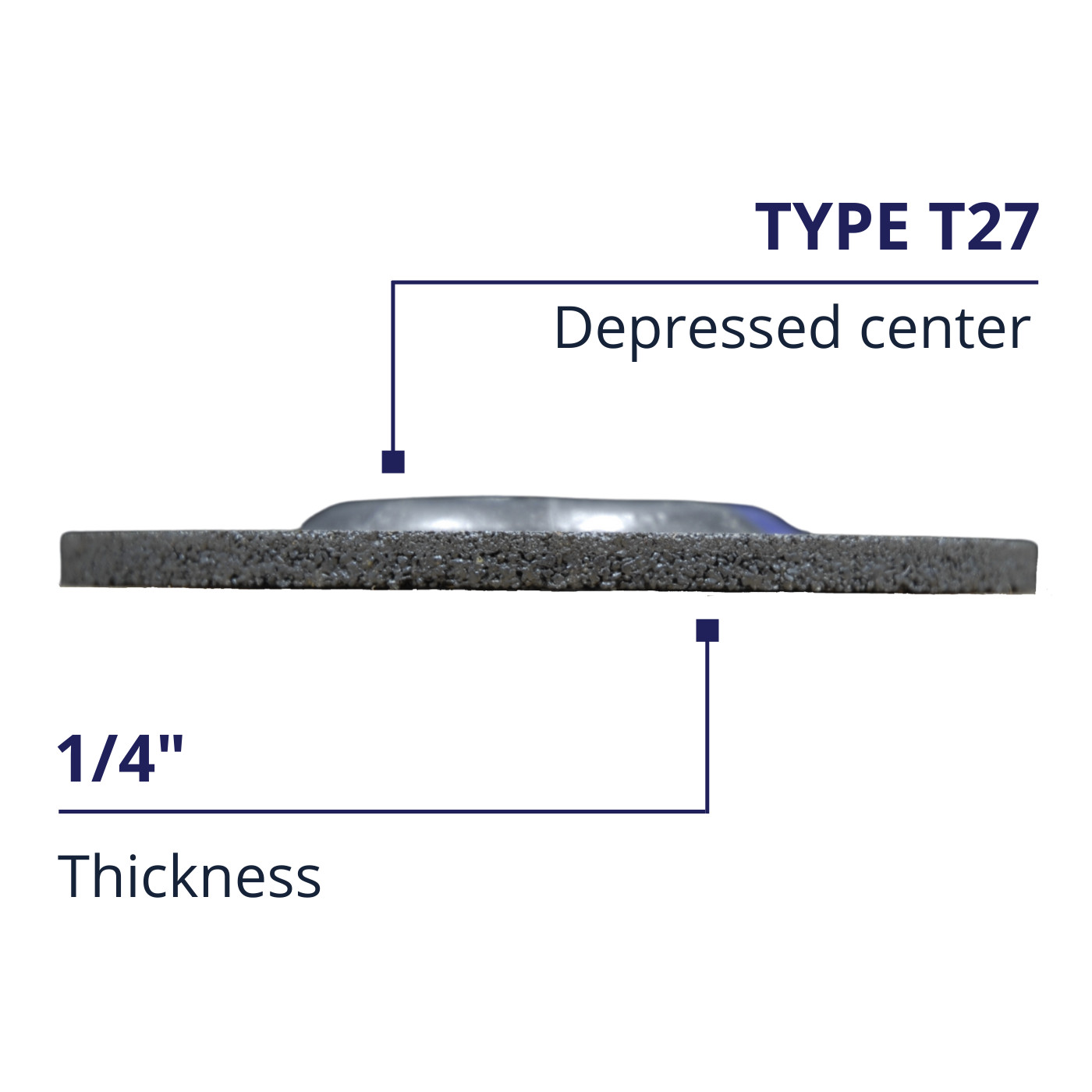 100 PACK Grinding Wheels 4-1/2" x 1/4" x 7/8" Metal Steel 4.5 Disc Angle Grinder