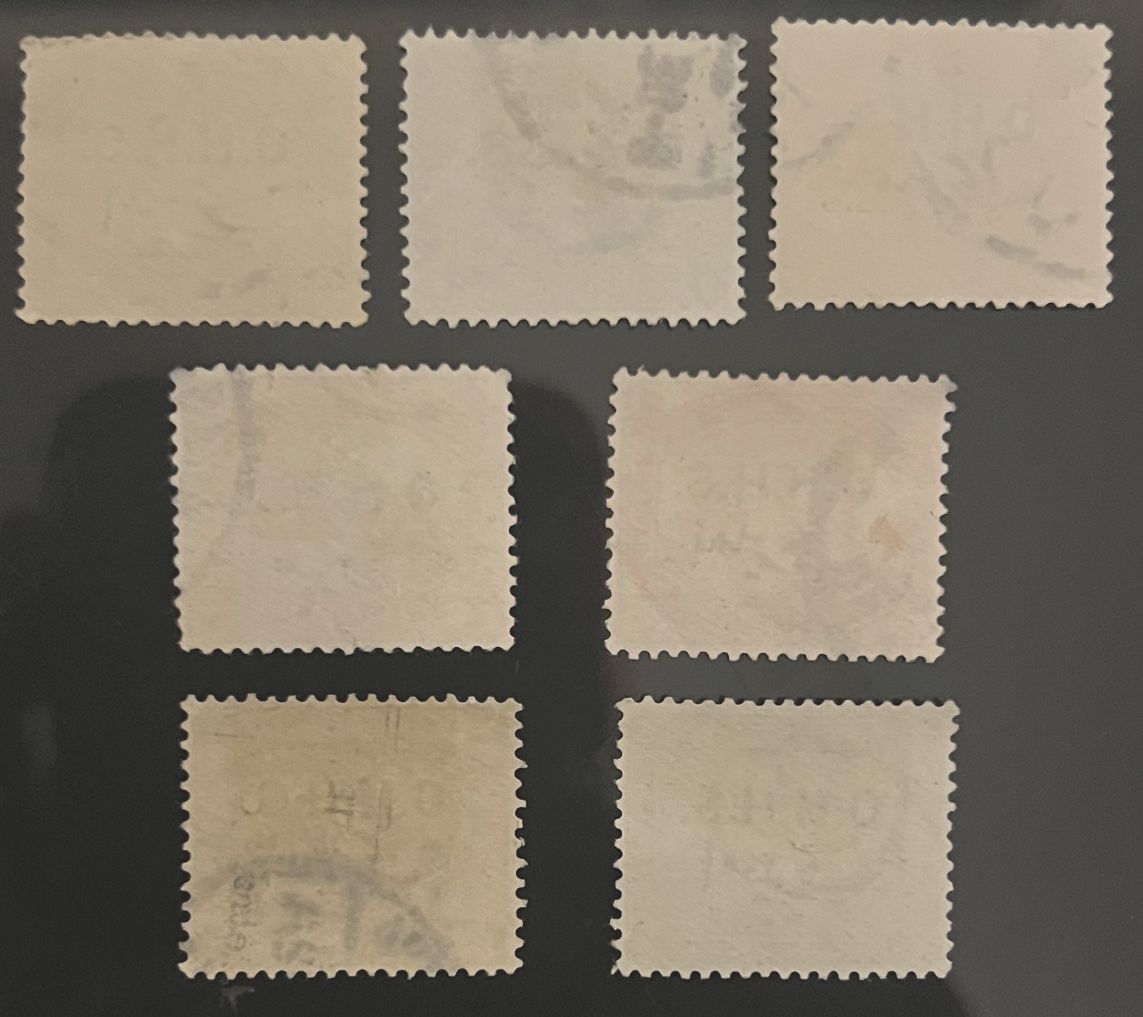 EGYPT-stamps-1907-OHHS ON HIS HIGHNESS SERVICE-COMPLETE set-D--scott # 2-8