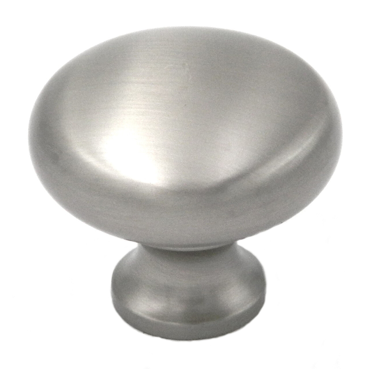 BK13-15 Satin Nickel Solid Brass 1 1/4" Mushroom Cabinet Knobs Pulls Keeler