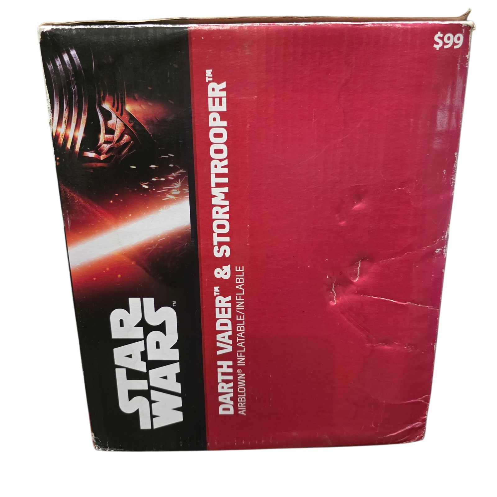 Star Wars Darth Vader & Stormtrooper Inflatable 6ft Gemmy 2015 Lights NIB